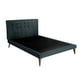 thumbnail image 1 of Cama Individual con Cabecera Livy Tapizada Color Gris, 1 of 5