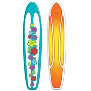 12 Pack Beistle Luau Party Jointed Surfboard Decorations