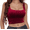 Red, variant on SOMER Women's Tank Top Lace Trim Ribbed 2025 Summer Square Neck Sleeveless Cropped Camisole, Stretchy Slim Fit Basic Cami for Casual Club Party Layering
