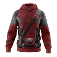 thumbnail image 1 of Sudadera con capucha de la película Deadpool Wolverine (2024), disfraz de superhéroe para mujer y hombre, con estampado 3D para Halloween y Navidad., 1 of 1