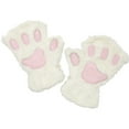 thumbnail image 5 of Autumn Winter Warm Gloves Cat'S Claw Gloves Plush Half-Finger Bear'S Paw Fingerless Gloves Cute Womens Thick Halter Gloves Cartoon Warm Gloves, 5 of 5