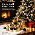 thumbnail image 3 of 44 Pcs Christmas Ball Ornaments, Shatter-Resistant Plastic Xmas Tree Decorations with Balls and Stars for Wreath, Garland, Home and Party, Multicolor, 3 of 12