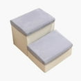thumbnail image 3 of Dog Stairs, Steps Cat Ladder DIY Storage Box Wide Breathable Detachable Cover Puppy Stairs Indoor Ramp for Climbing up, Small Dogs, Home Bed 2 Ladder 40x35x20cm, 3 of 9