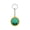 Green, variant on Cute Cartoon Round Silicone Keychain with Metal Key Ring, Soft 3D Embossed Smiley Face Bag Pendant, Multi Color Mini Decorative Key Holder for Keys Backpack Daily Gift