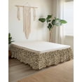 thumbnail image 2 of Leopard Wrap Around Bed Skirts for Queen Bed 18" Drop, Bed Skirt with Adjustable Elastic Belt Dust Ruffle Bed Valance for Bedroom Hotel Luxury Brown Animals Art Modern Farmhouse Bed Frame Cover, 2 of 7