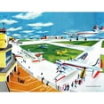 thumbnail image 3 of "Airport" Painting Print on Canvas, 3 of 5