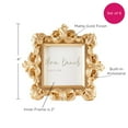 thumbnail image 6 of Kate Aspen Gold Baroque Royale Place Card & Photo Frame Set - 6 Count Decorative Wedding Registry Holders, 6 of 6