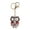 Red, variant on New Creative Animal Series Big Eye Owl alloy Diamond Keychain
