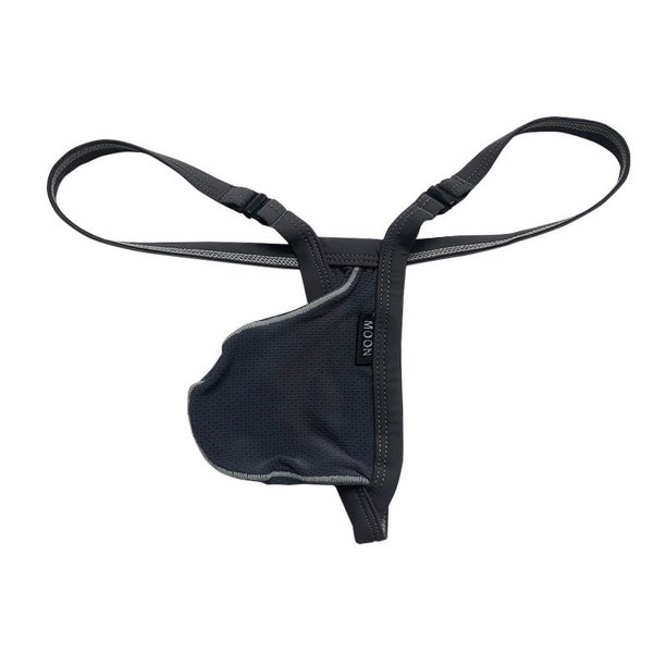 Tanga de hombre de malla sedosa transpirable, sexy, suave, con hebilla libre, ropa interior para hombre, pantalones T