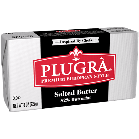 Plugrà Premium European Style Salted Butter, 8 oz Solid