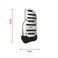 thumbnail image 5 of 2Pcs Gas Accelerator Pedal and Brake Pedal Cover Foot Pad Non-Slip for Universal Automatic Transmission Car,1 x Gas Pedal Cover 1 x Brake Pedal Cover,Silver, 5 of 5