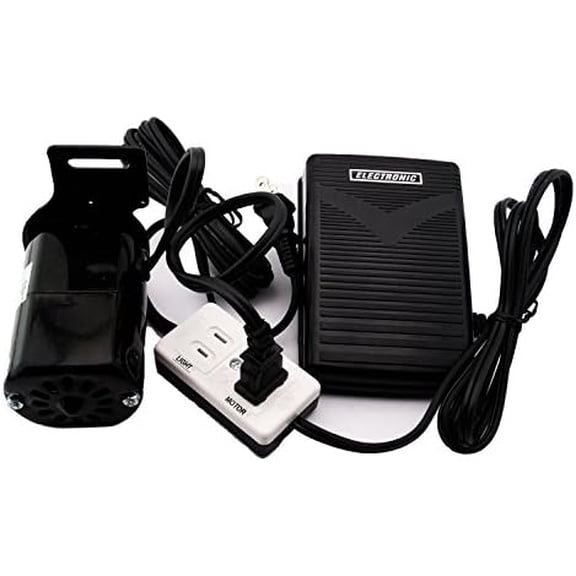 Home Sewing Machine Motor & Pedal W/ Light & Motor Block 110 Volt 90W 7000RPM$$Art & Craft