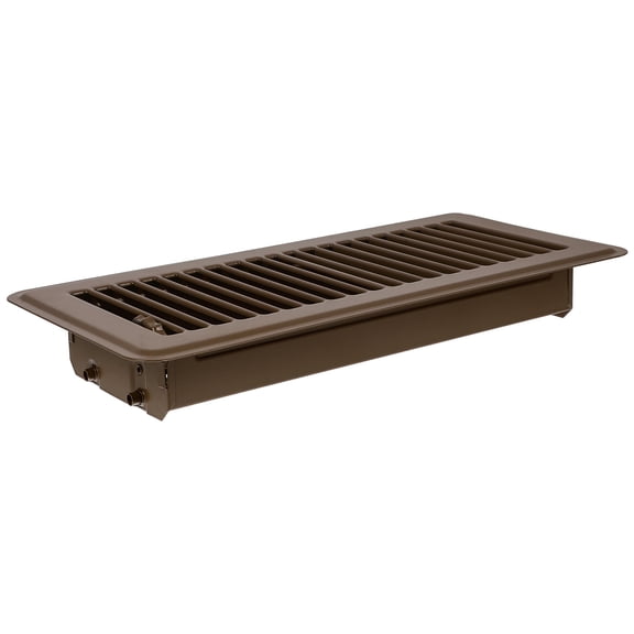 OFFIGAM 1Set Air Vent for Home Floor in Brown Rectangular Shape Iron 11.6x5.6x1.4in