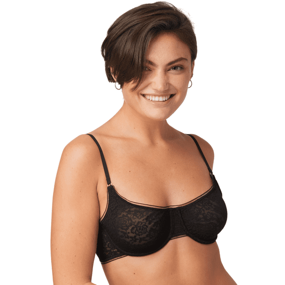 Maidenform Womens Stretch Lace Demi Underwire Bra