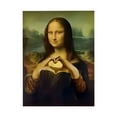 thumbnail image 2 of Mona Lisa Bathroom Wall Art Decoration, Mona Lisa Making A Heart Gesture Bathroom Art, Vintage Waterpoof Humor Wall Decor Poster for Toilet Washroom Decoration(Unframed 15.7x23.6in), 2 of 5