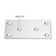 thumbnail image 3 of Uxcell 100 x 50 x 2mm Stainless Steel Flat Straight Brace Repair Plate 6 Pcs, 3 of 5