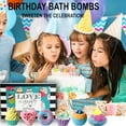 thumbnail image 6 of Bath Bombs Gift Set - 6pc Natural & Organic Aromatherapy BathBombs, Skin Moisturizing Bubble Bath Fizzy, Gentle for Kids, Relaxing Birthday Bath Bombs for Girls, Women, Her, 6 of 9