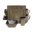 thumbnail image 1 of Gibson Home 16 Piece Kiesling Reactive Glaze Dinnerware Set, Taupe/Black, 1 of 5