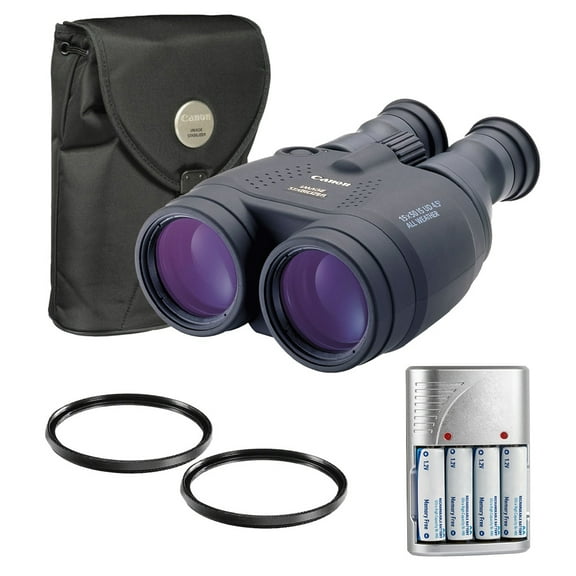 Canon 15x50 IS All Weather Image Stabilized Binocular   Batteries w/ Rapid Charger   UV Filter (Inetrnational Version)