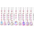 thumbnail image 2 of Uxcell Colorful Crystals Sun Catcher Hanging Suncatcher Prism Pendants for Home Decor, 9Pcs, 2 of 4