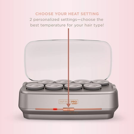 Conair - Jumbo Ionic Setter with 8 Ceramic Rollers - Champagne