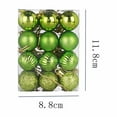 thumbnail image 5 of Christmas Ball Hanging Ornaments Sets 48 Pieces, Durable Lightweight Balls for Christmas Tree Decoration Home Party Bauble Decor 1.18Inch Green, 5 of 6