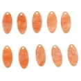 thumbnail image 2 of 10 piezas de pendientes de ovaladas de acrílico de acetato brillante para encontrar joyería hecha a mano DIY naranja Yuyangstore Pendiente DIY que hace el colgante, 2 of 8