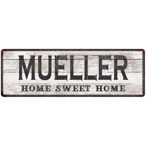 MUELLER Home Sweet Home Country Look Gift 6x18 Metal Sig 206180045716