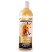 Jeffers Equine Glistening Gold Tearless Horse Shampoo, 16 oz - Concentrated Deodorizing Horse Shampoo w/ Pure Hawaiian Coconut Oil & Vitamin E, pH Balanced for Moisturized, Shiny & Show Ready Coats