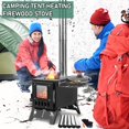 Wharick Outdoor Wood Burning Stove, Stainless Steel Hot Tent Stove with