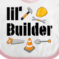 thumbnail image 4 of Inktastic Lil Builder Future Construction Worker Boys or Girls Baby Bib, 4 of 4