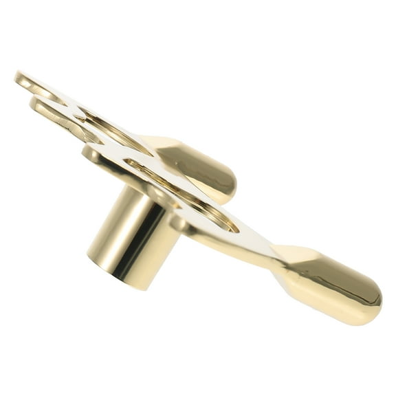 FUEENIRVA 1Set Golden Aluminum Alloy Billiards Bridge Head for Pool Playing 3.73x2.36x0.98in