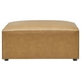 thumbnail image 4 of Sectional Sofa Set, Faux Vegan Leather, Tan, Modern Contemporary Urban Design, Living Lounge Room Hotel Lobby Hospitality, 4 of 10