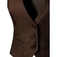 thumbnail image 5 of MixMatchy Women's Economy Dressy 3 Button Versatile Racerback Tuxedo Suit Vest Waistcoat, 5 of 5