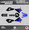 Blue, variant on Kalair GFX Graphics Kit for Kawasaki KLX125 (2003-2007) Lancaster Series