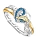 thumbnail image 1 of Qarigey Anillo de delfín hasta el fin del mundo Anillo con incrustaciones de diamantes Regalo de joyería para el Día de la Madre Ropa, zapatos y accesorios Miscelánea No.02, 1 of 6