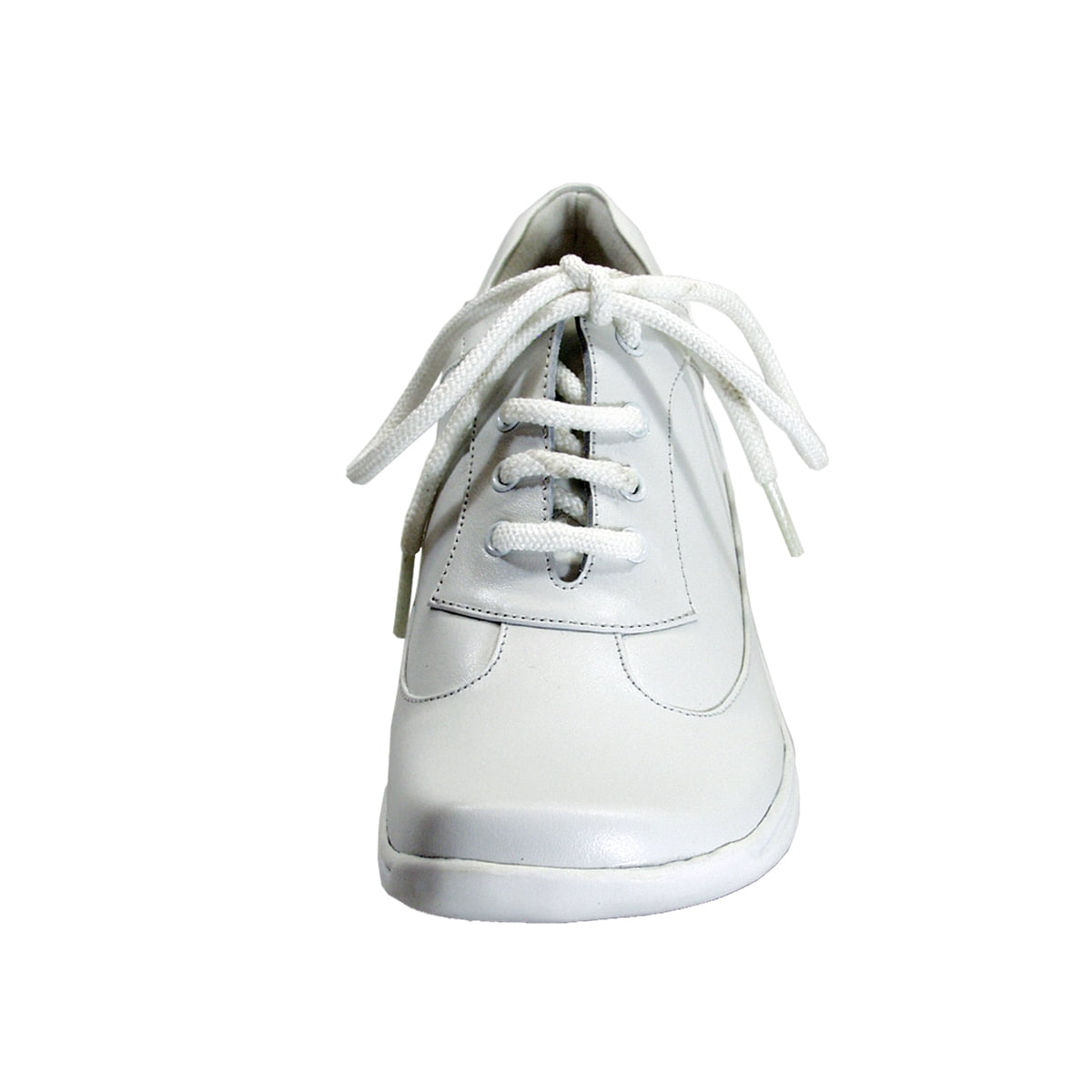 24 HOUR COMFORT Maja Women's Wide Width Leather Oxfords WHITE 5.5