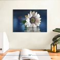 thumbnail image 3 of Elephant Stock Resting In Water Wall Art - Horizontal Canvas Wall Art - Living Room Wall Decor - Floral And Botanical Canvas - Blue And Gray Decor By Heidi Westum - 12" x 8", 3 of 8