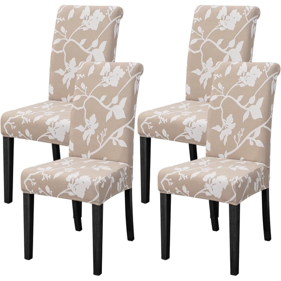 Dining Room Chair Covers for Dining Room Set of 4,Stretch Dining Chair Cover for Dining Room Kitchen Washable Removable(4Pack,Printed Geometric Pattern)