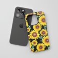 thumbnail image 3 of Sunflower for All iPhone Series Tough Phone Case Watercolor Floral Yellow Black, 3 of 7