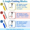 thumbnail image 3 of 80PCS Replacement Blades for Cricut Blades for Explore Air 2/Air 3/Maker/Maker 3/Expression, 60PCS 45° Standard Blades, 10 PCS 30° Fine Point Blades and 10 PCS 60° Deep Cut Blades, 3 of 7