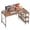 brown/39in, variant on ZHICHUN L-Shaped Office Desk 39-55 Inch Reversible Computer Writing Desk with Adjustable Storage Rack