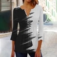 thumbnail image 2 of IROINID Chemises Grande Taille Réduite pour Femmes Col Rond Manches Longues Trompette Quotidienne Basique Boutonnée Tunique Plissée T-shirts Blouses, Blanc, 2 of 5