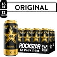 thumbnail image 3 of Rockstar Original Energy Drink, 16 fl oz, 12 Pack Cans, 3 of 10
