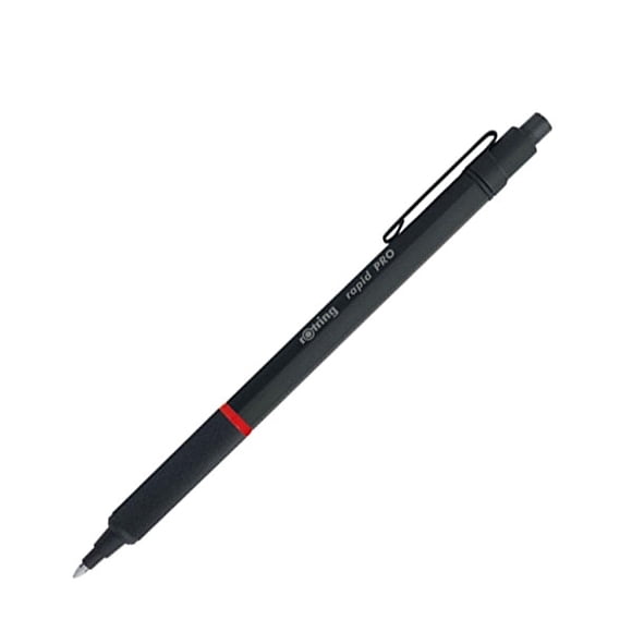Bolígrafo Rotring Rapid PRO Negro Mate Tinta Azul