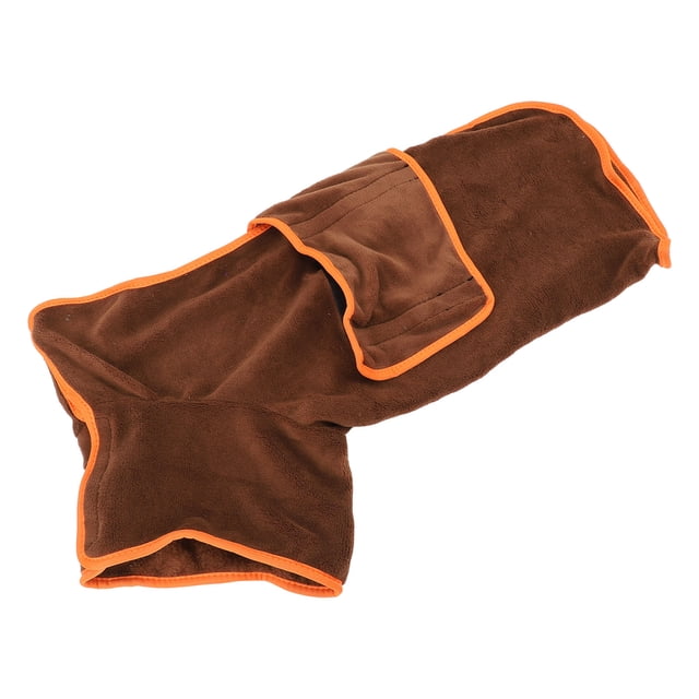 Albornoz para Perros de Secado Rápido, Toalla Ultraabsorbente, Suave, Gruasa, Marrón, De Baño para Perros Súper Absorbente Conderido Rápido