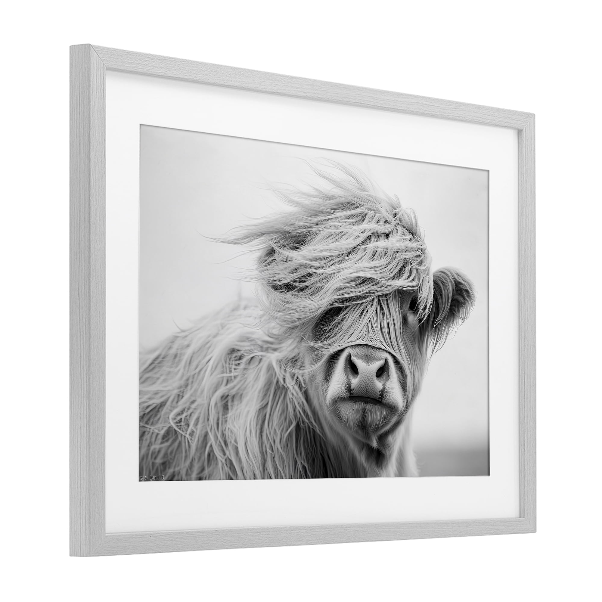 Stupell Industries Easy Breezy Highland Gray Framed Print Under Glass, design by Tina LeCour