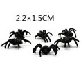 thumbnail image 4 of Arañas decorativas pequeñas de plástico negro para Halloween, juguetes de araña falsa, broma divertida para Halloween, accesorios realistas, 50 piezas, 4 of 4