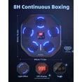 thumbnail image 4 of Music Boxing Machine, Wall Mounted Smart Electronic Music Boxing Machine with 9-Level Speed & Mode Adjustment, Gloves & Headband, Boxing Target Machine for Home, 4 of 7