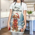 thumbnail image 4 of Merry Christmas Vizsla Enjoys Woofmas Winter Xmas Holiday Apron Vizslas Dog Lover Gifts Idea for Cooking Grilling Baking Painting Gardening - 02022, 4 of 5